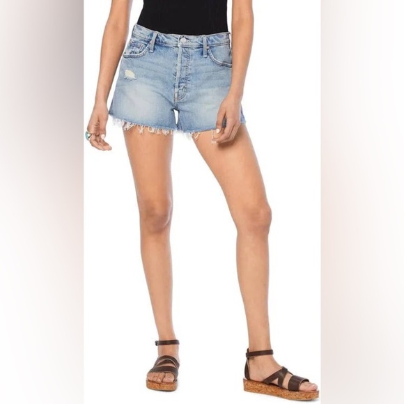 MOTHER Tomcat Kick Fray Shorts 25 - Picture 2 of 7